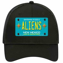 Aliens New Mexico Teal Novelty Black Mesh License Plate Hat - £23.24 GBP