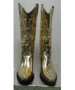 WOMENS COWBOY COWGIRL GOLD BOOTS SIZE 9 - €69,54 EUR