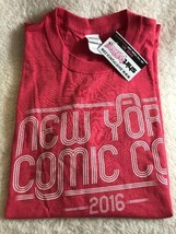 NYCC Nerd Block Red New York Comic Con 2016 Exclusive T-Shirt Large New! - £12.38 GBP