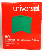Universal 13522 Reinforced Top Tab Folders 2 Fasteners 1/3 Tab Letter Bo... - $8.00