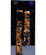 Buttons &amp; Bones Halloween Dog Collar &amp; Leash Set Size Large - $21.29