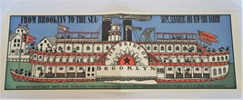 Vtg 1987 Seymour Chwast Brooklyn to the Sea Museum of Borough of Brooklyn Print - £78.68 GBP