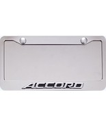 HONDA  ACCORD  3D CHROME - BLACK  SCRIPT  STAINLESS STEEL FRAME - $29.00