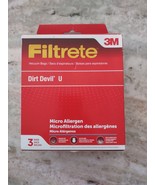 Filtrete Dirt Devil U 3 Bags - £9.99 GBP