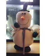 Hugachum  Vivian The Patch Factory Plush Snowman  Handmade  21&quot; VINTAGE ... - £22.03 GBP