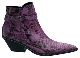 Donald Pliner Western Couture Vino Python Patent Leather Boot Shoe New NIB $525 - £164.56 GBP