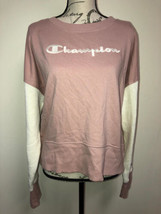 MSRP $60 Champion Logo Crewneck Pullover Dusty Rose Size Large - £35.17 GBP