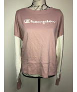 MSRP $60 Champion Logo Crewneck Pullover Dusty Rose Size Large - £34.65 GBP