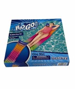 Rainbow Pool Mat 6 ft x 27 in Raft Bed with Pillow Inflatable Swim Raft ... - $13.65 CAD