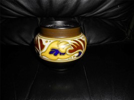 Plazuid Gouda Ako 023 Small Vase Bowl Pottery Vintage Art Deco - £14.94 GBP