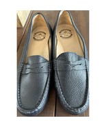 Driver Club USA Women&#39;s Leather Naples Driver Loafer Black Grainy Pebble... - $37.91 CAD