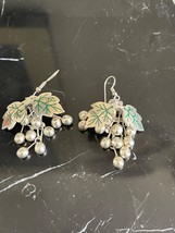 Fashion .925 Sterling Silver Taxco Mexico TV 50 Pair of Grapes Earrings - £51.43 GBP