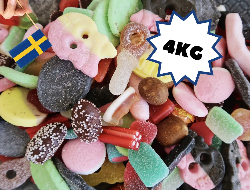 4Kg Swedish Candy Lösgodis, Swedish Mix Candy, Mixed Candy from Sweden - $84.90