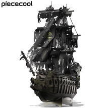 Piececool 3D Metal Puzzle the Flying Dutchman Model Building Kits Pirate Ship - £33.74 GBP