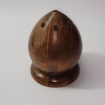 Vintage Solid Wood Acorn Pen Pencil Nut Pick Holder Desk Display Handmade Retro - $12.66