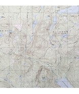 Map Rainbow West Lake Maine 1988 Topographic Geo Survey 1:24000 27x22&quot; T... - €38,75 EUR