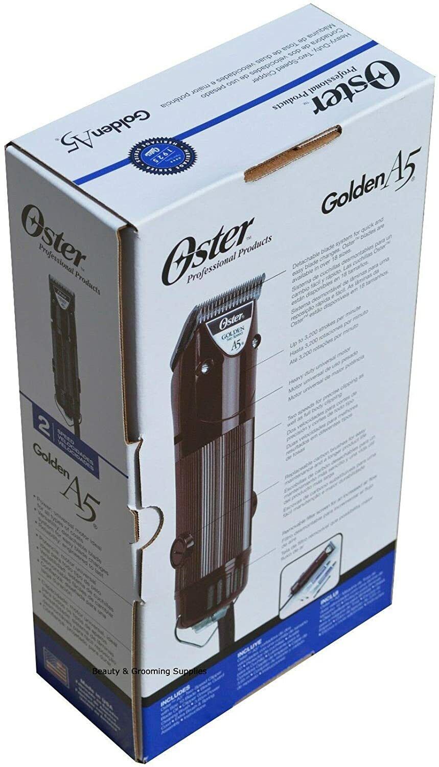 Oster A5 GOLDEN 2 Speed 220V–230V CLIPPER KIT&CryogenX 10&40 BLADE&7 pc COMB SET Item image 8