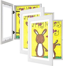 3-Pack White Kids Art Frames - 10X12.5 With Mat, 8.5X11 Without Mat,, Artwork - £44.83 GBP