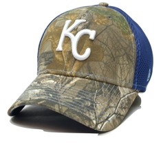 Kansas City Royals New Era Neo 39THIRTY Realtree Camo Flex MLB Baseball Hat - £17.97 GBP