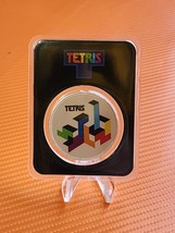 Tetris Tetrimino Blocks 1 oz Silver Colorized Round in TEP - £44.10 GBP