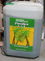 6 Gallon General Hydroponics FloraGro 2-1-6 Advanced Nutrient System - $158.39