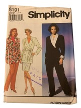 Simplicity 8191 Womens Blazer Skirt Pants Sewing Pattern Size 12 14 16 u... - £10.20 GBP