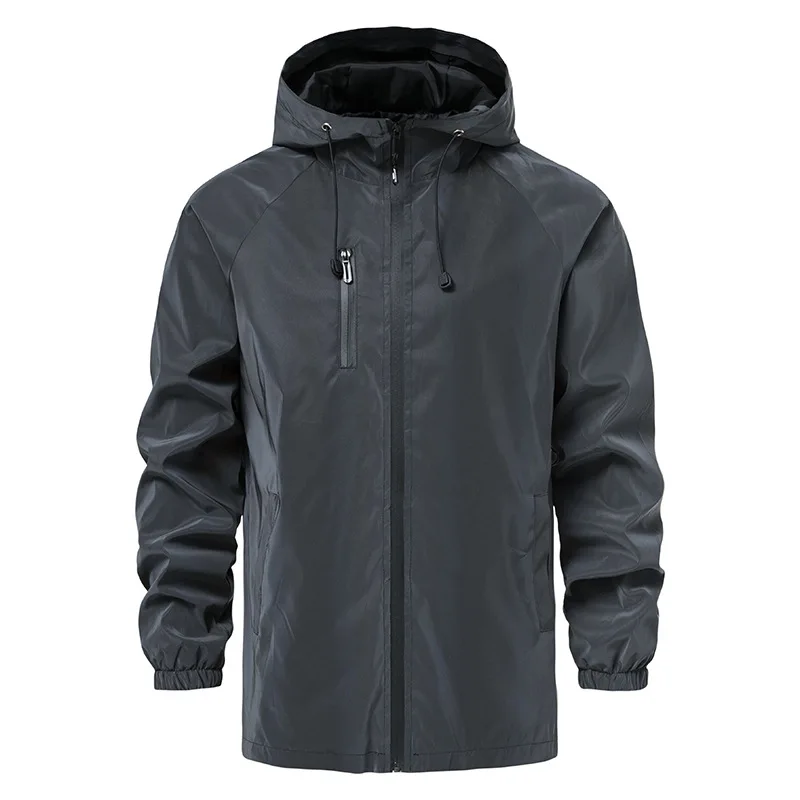 Mens Reflective Coat Hooded Windbreaker Stylish Hip Hop Dance Jacket Men Night R - £217.69 GBP
