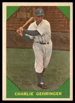 1960 Fleer Baseball Greats #58 Charlie Gehringer VG-EX-B108R12 - £23.33 GBP