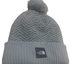 The North Face Girls Youth Chevron Pom Beanie - Mint Green One Size Wint... - $162.43 MXN