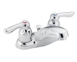 Moen 64925 Double Handle Centerset Bathroom Faucet - Chrome - £79.13 GBP