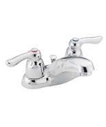 Moen 64925 Double Handle Centerset Bathroom Faucet - Chrome - £78.22 GBP