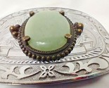 Faux Stone Silver Tone Belt Buckle Western Style - $19.95