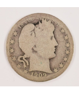 1909-O 25C Barber Quarter in About Good AG Condition, Nice 4 Digit Date - £54.11 GBP