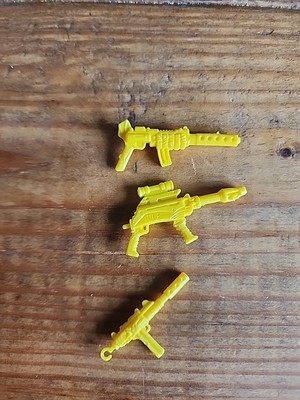 Vintage Gi Joe Dr Mindbender v2 3.75” Cobra ARAH Weapons Lot Yellow Guns Item image 4