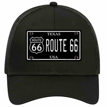 Route 66 Texas Black Novelty Black Mesh License Plate Hat - $28.99