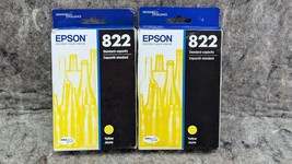 2 New Epson 822 Color Cyan Magenta Yellow Ink Cartridge Genuine OEM 07/2027 - $24.99