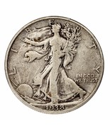 1938-D Silver Walking Liberty Half Dollar 50C (Fine, F Condition) Strong... - $2,402.15 MXN