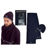 ARMANI Men&#39;s Scarf and Hat Made In Italy AR05 T1P - £108.83 GBP