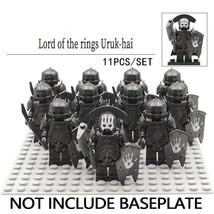 11Pcs/set Uruk Hai Assault Army Military The Lord Of The Rings Minifigure - £19.17 GBP