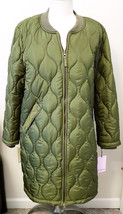 Avec Les Filles Women&#39;s Full Zipper Quilted Coat Sz. XL Military Green - £78.35 GBP