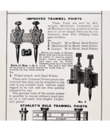 1900 Stanley Tools Trammel Points Advertisement Victorian Wood Engraving... - $368.02 MXN