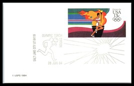 1984 US Postal Card - Olympic Torch Run, Salt Lake City, Utah N4 - £2.31 GBP
