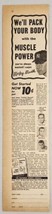 1960 Print Ad Muscle Power Mickey Mantle,Yogi Berra,Joe Louis &amp; Bob Cousy - £12.93 GBP