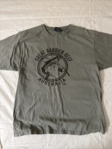 Great Barrier Reef  Australia T Shirt  Mens Large Green - $19.75