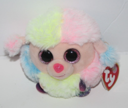 Ty Puffies Rainbow Poodle Dog 3&quot; Multicolor Stuffed Animal Soft Toy 2021... - $7.95