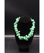 Lt Green Mint Turquoise Statement Necklace Chunky Nugget Heavy Jewelry - €107,64 EUR Lt Green Mint Turquoise Statement Necklace Chunky Nugget Heavy Jewelry - €107,64 EUR