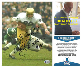 Rocky Bleier signed Notre Dame Irish football 8x10 photo Beckett COA proof - £92.43 GBP