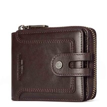 Fashion Men Wallets  High Quality Card Holder Male Purse Zipper Large Capacity   - £48.98 GBP
