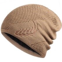 Knit  Winter Hat Thermal Thick Polar Fleece Snow  Cap for Men and Women Autumn H - £29.61 GBP