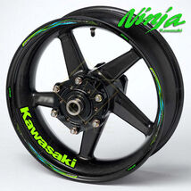 KAWASAKI NINJA Wheel Decals – Black Rim Stickers (16pcs) - $29.99